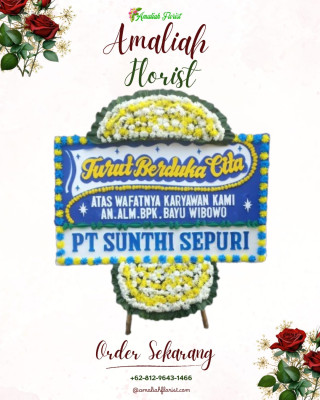 Papan Bunga Duka di Gerogol
