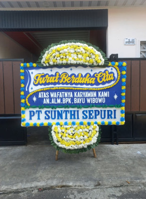 Papan Bunga Duka di Gerogol