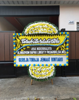 Papan Bunga Duka di Gerogol